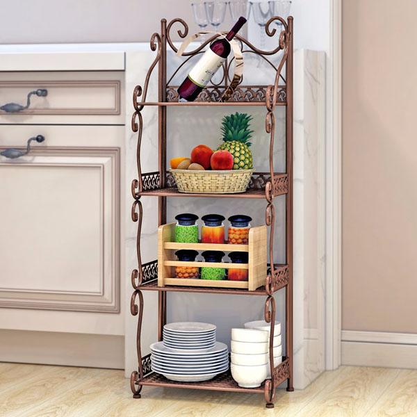 Kệ sắt để đồ 4 tầng đa năng(trắng)