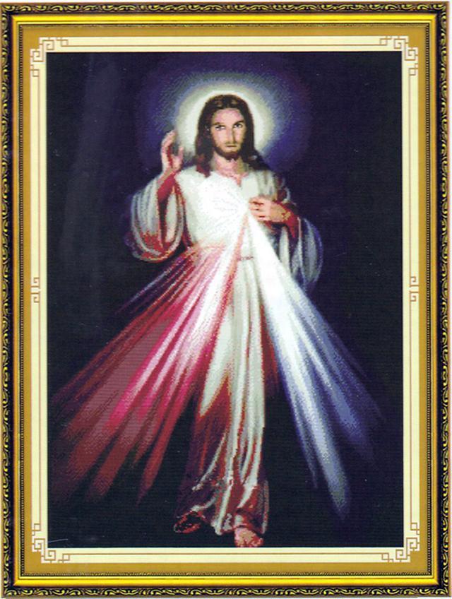 [HCM]Tranh Đính Đá  ABC 3D tuyệt đẹp Lòng Thương Xót Của Chúa DF213 ,  LG1339 (KHÁCH TỰ  ĐÍNH) KT:50X72CM