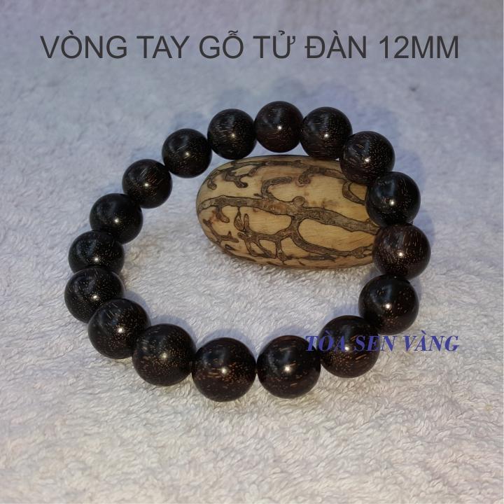 [HCM]VÒNG TAY GỖ TỬ ĐÀN 12MM