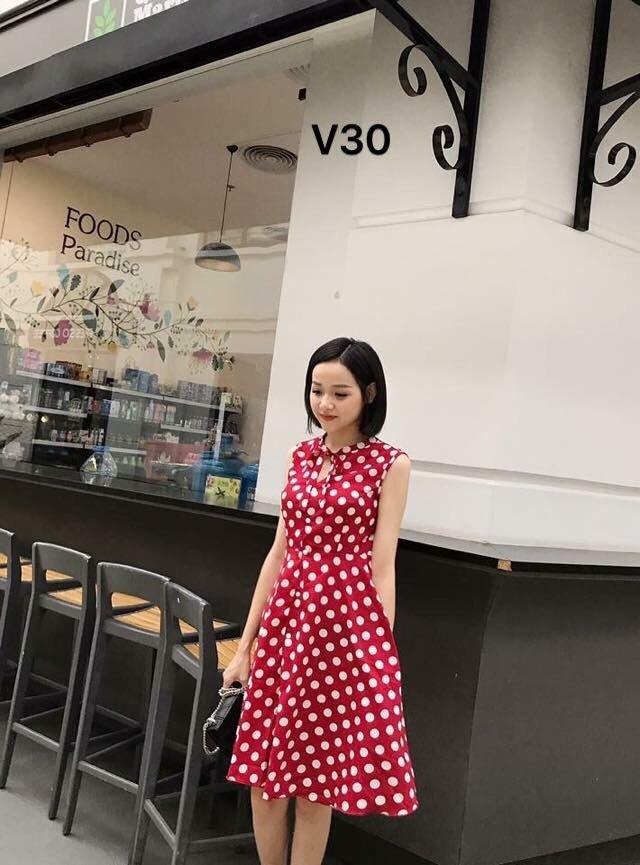 [HCM]Đầm xòe voan đầm công sở thanh lịch PT MS161