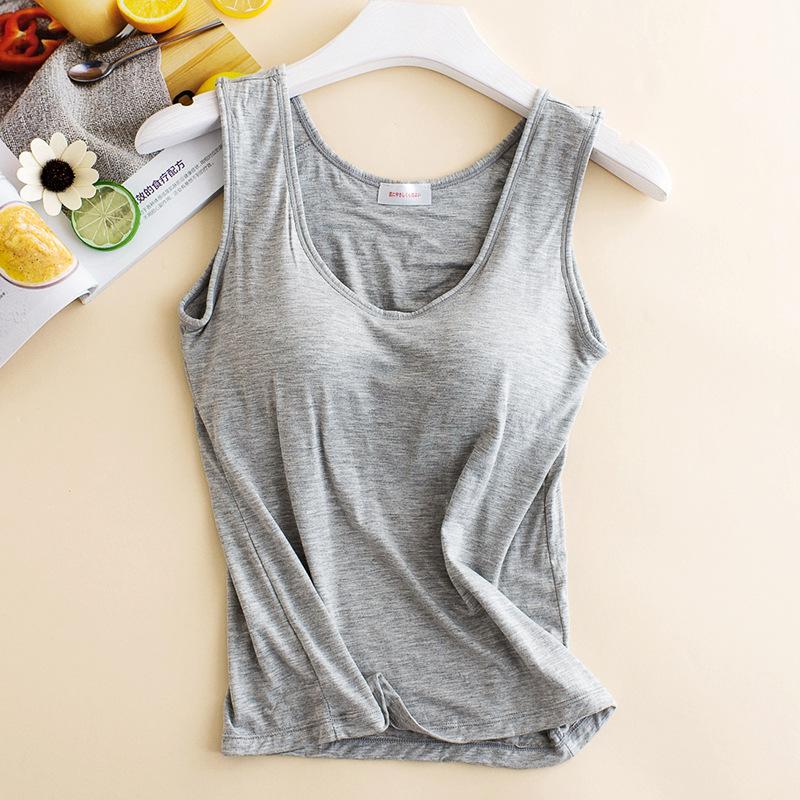 [Xuất Nhật] Áo thun kèm Bra ba lỗ co giãn bốn chiều
