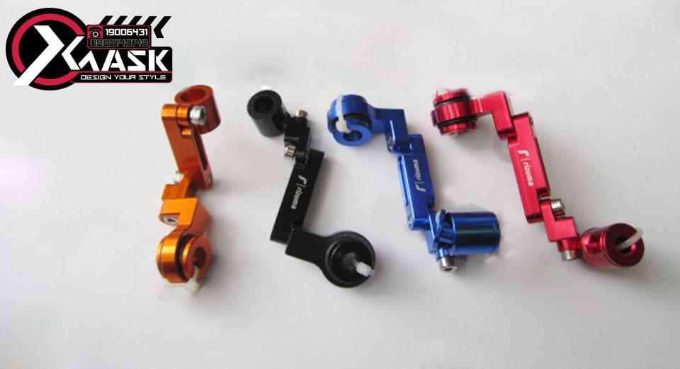 Pass bình dầu rizoma nhôm cnc- màu đỏ