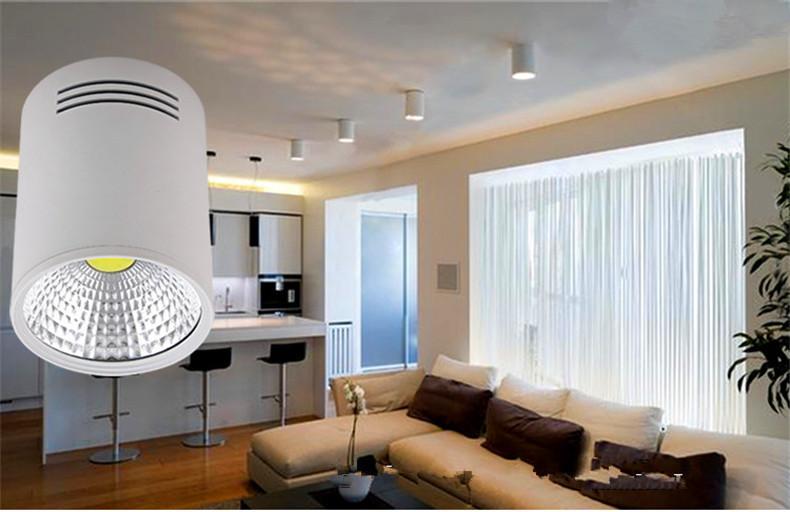 Đèn Downlight Lắp Nổi Ống Bơ Lumen 9W (Thân Đen/Trắng)
