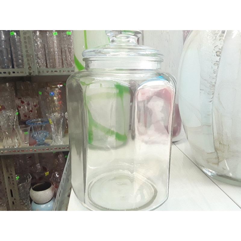 Bình thủy tinh ngâm rượu bát giác 3l