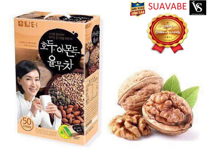 Bột ngũ cốc óc chó Hạnh nhân DAMTUH Hàn Quốc (18gam x 50 gói)