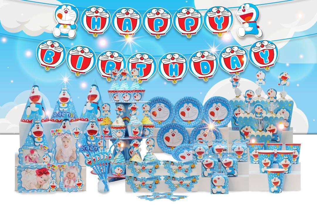 Bộ trang tri sinh nhật chủ đề doremon