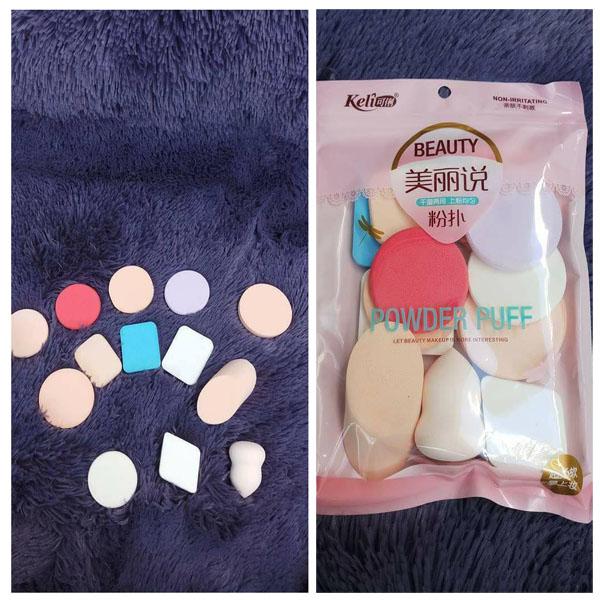 [HCM] Bộ 13 Bông Mút Trang Điểm Keli Sponge Makeup