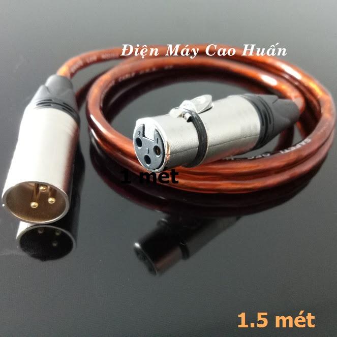 Dây micro thu âm - XLR đực ra XLR cái 1m / 1.5m / 2m / 3m / 5m / 7m / 10m