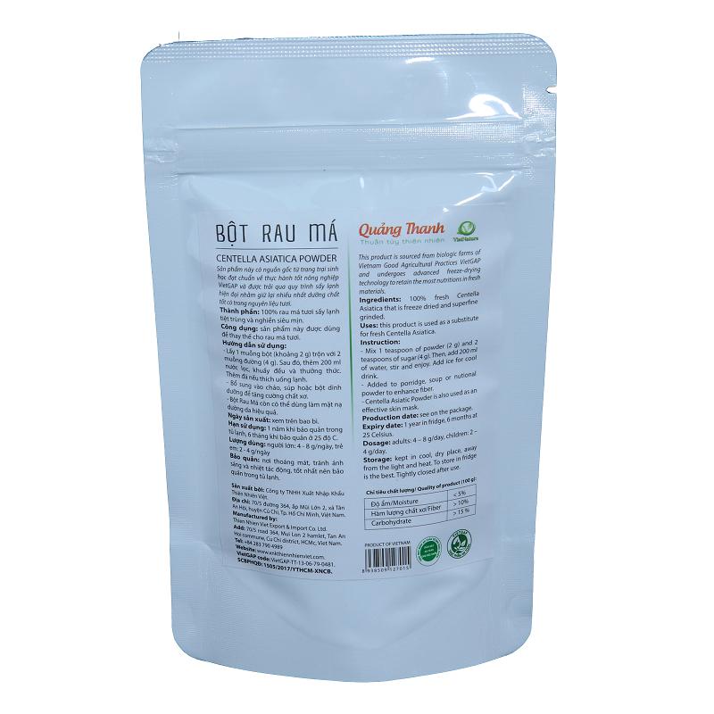 Bột Rau Sấy Lạnh Quảng Thanh / gói 100Gram