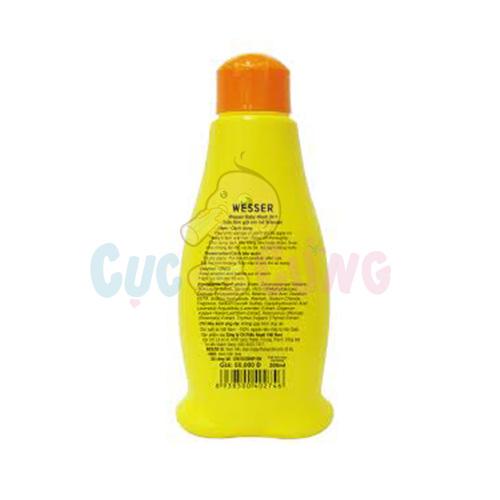Sữa tắm gội Wesser 200ml - Cam