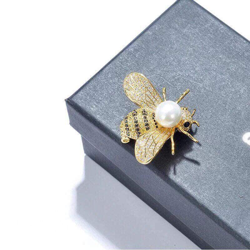 Cài Áo Ong Mật đính đá sang chảnh