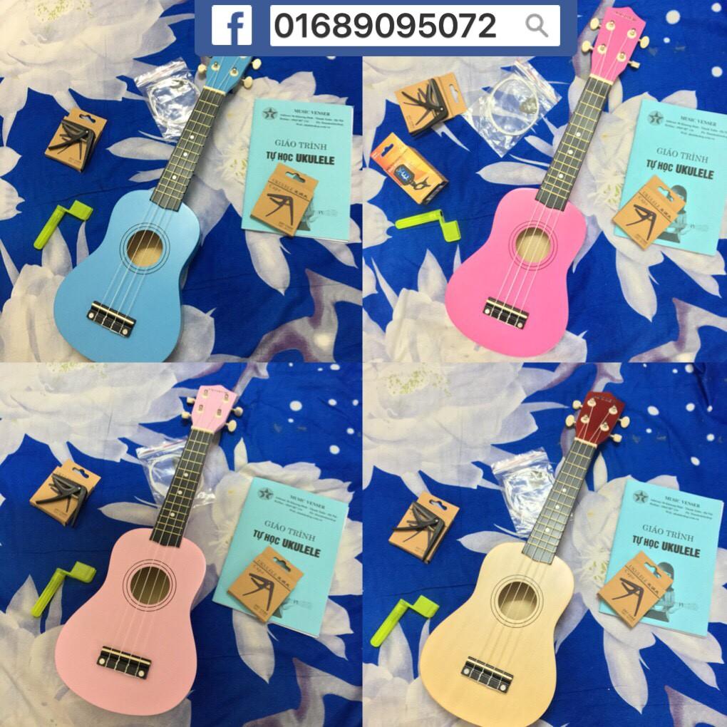 ĐÀN UKULELE SOPRANO ANDREW FULL MÀU ( TẶNG KÈM PHỤ KIỆN )