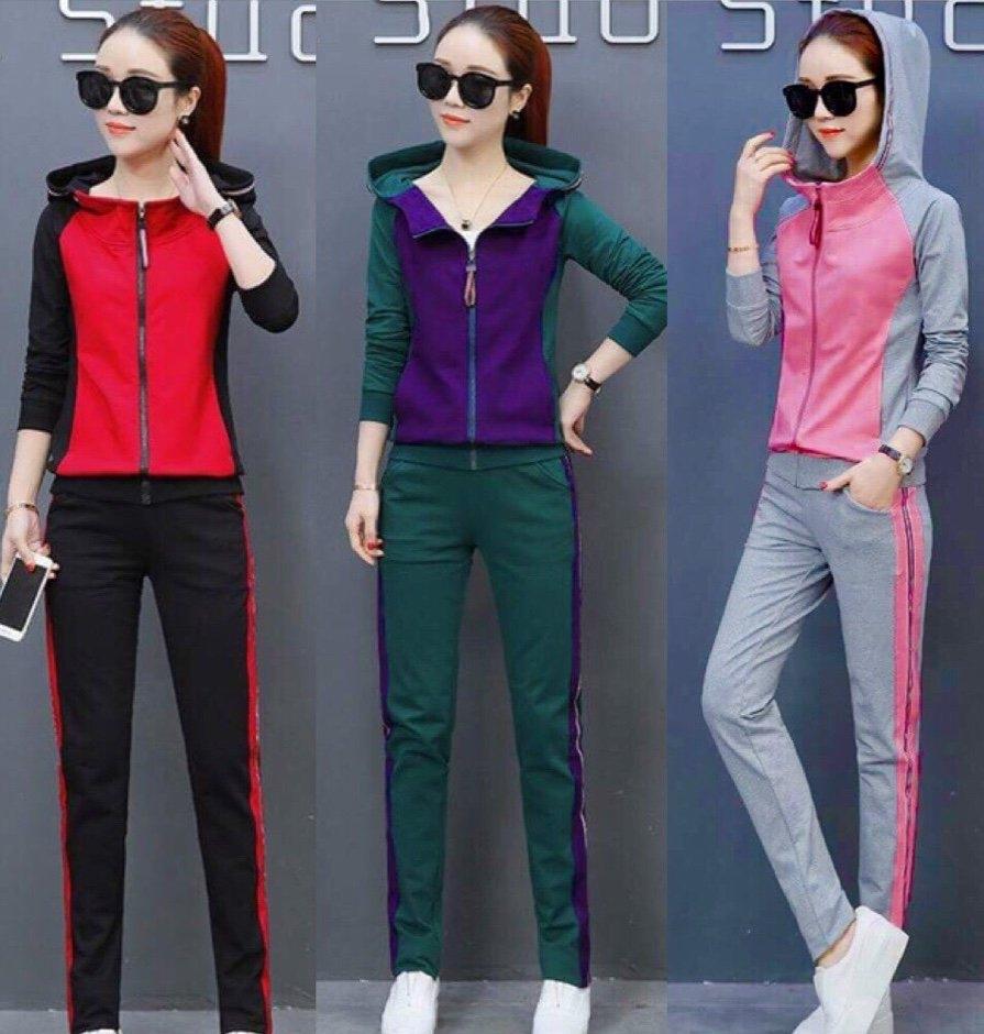 Sét bộ đồ thể thao phối màu cao cấp