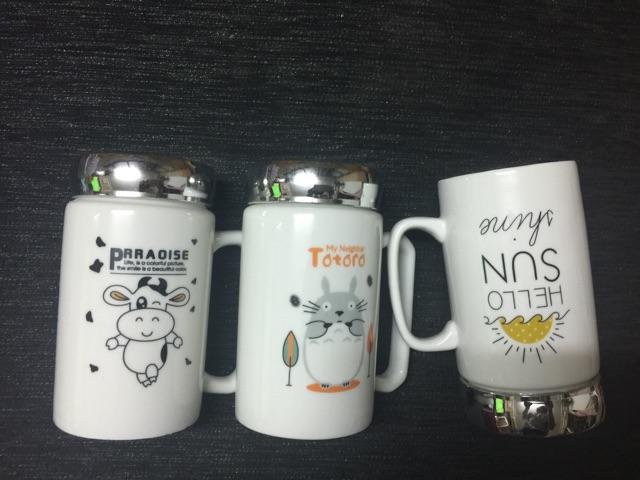 xả hàng Cốc sứ giữ nhiệt nắp gương
