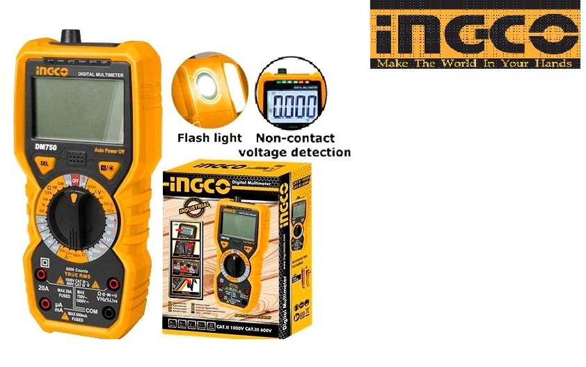 Đồng hồ đo điện vạn năng INGCO DM750