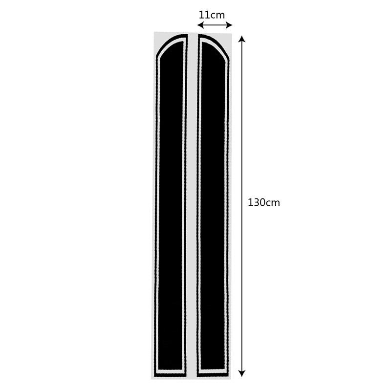 Bộ 02 Decal dán mui xe ô tô (Màu vàng)