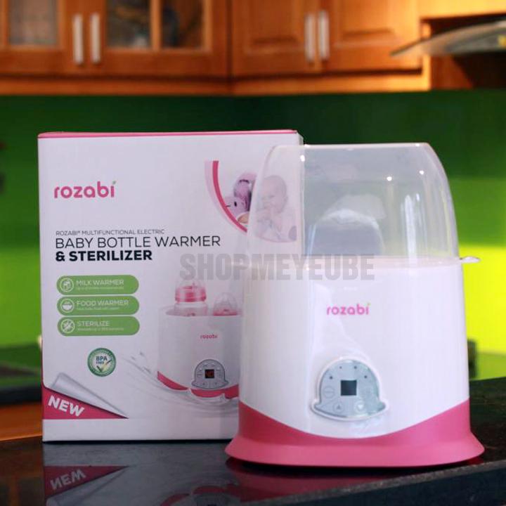 Máy hâm sữa siêu tốc 5 chức năng rozabi mới