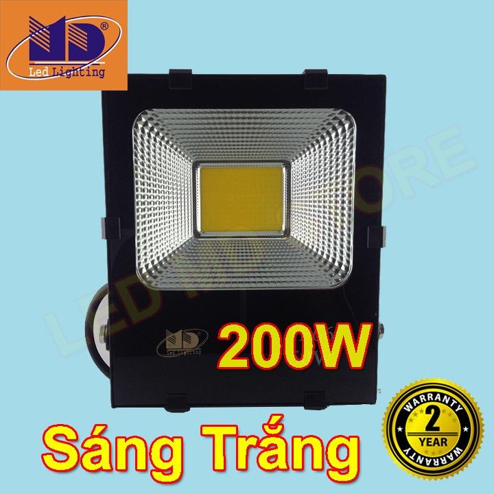 Đèn Pha led 200W cao cấp chống nước COB ánh sáng trắng - MD106