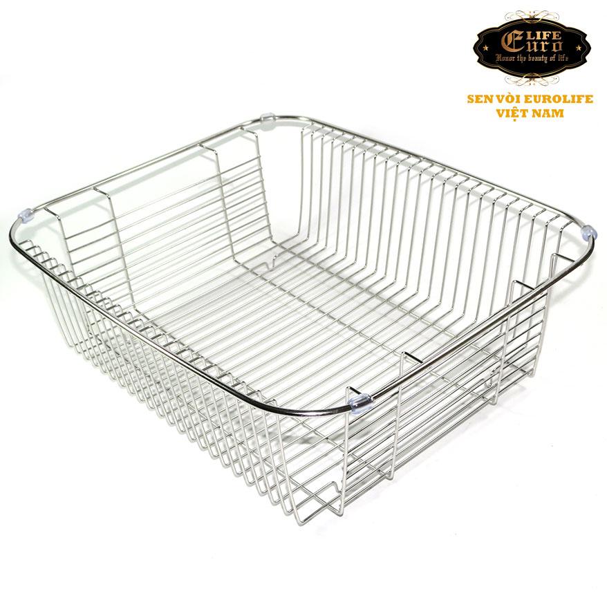 Rổ Inox Eurolife EL-C16 (Trắng bạc)