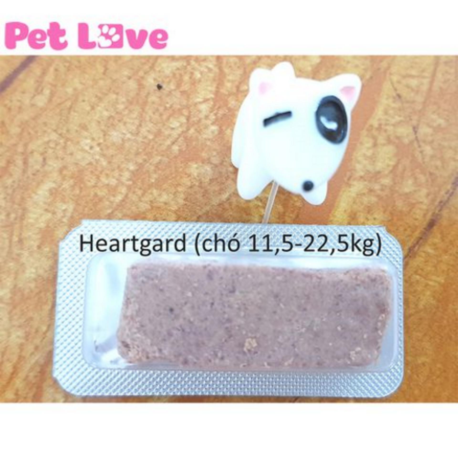 1 viên Heartgard phòng giun tim, giun đũa, giun móc (chó 11,5 - 22,5 kg)