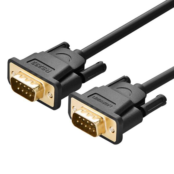 Cáp nối thẳng Com to Com RS232(9F-9F) 2M Ugreen 20150 (Đen)