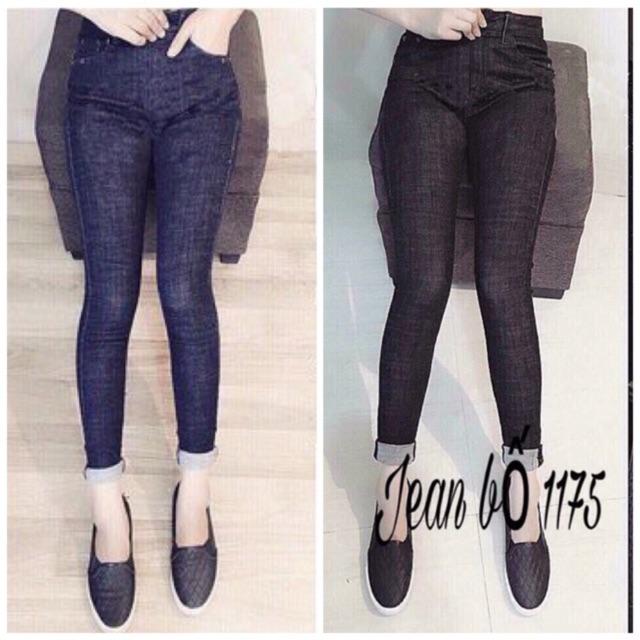 Quần jean dài skinny đốm muối tiêu xanh 4234 - MoliJeans