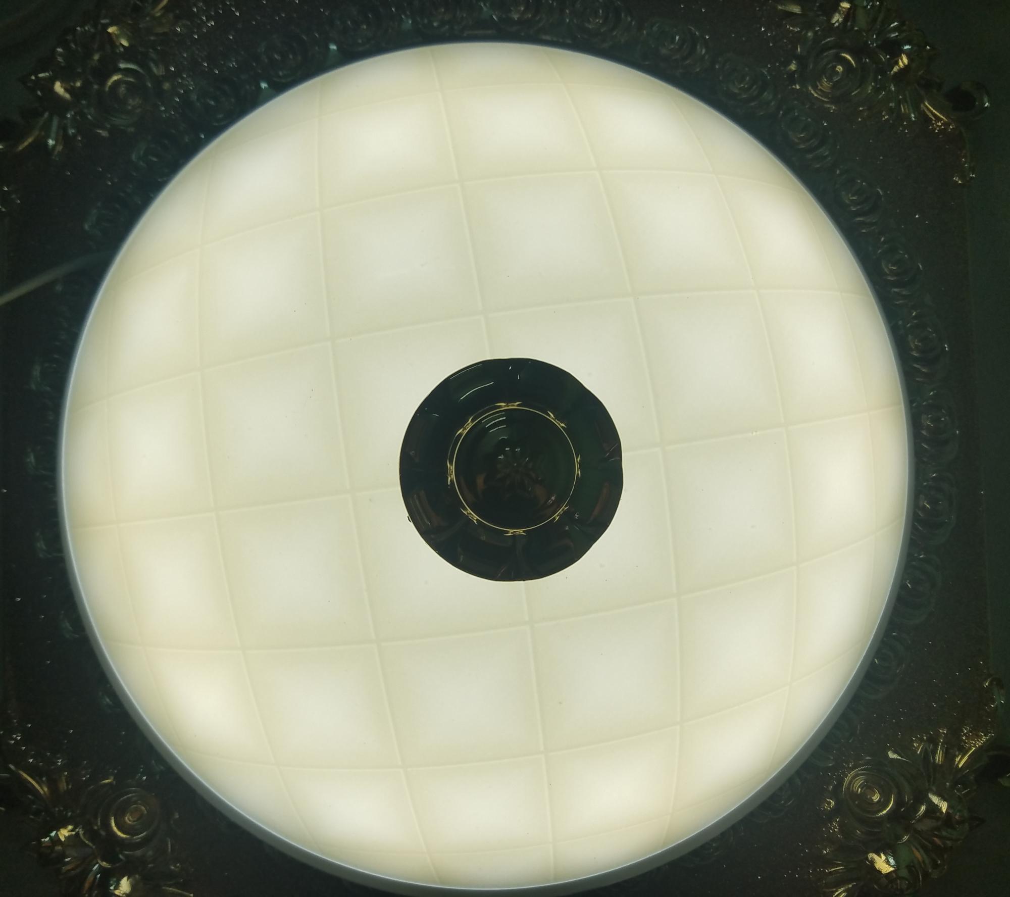 Đèn mâm  ốp trần 9029 vuông viền vàng vân gạch  3 màu thay đổi trắng,vàng,tự nhiên. ( Ceiling lamp )