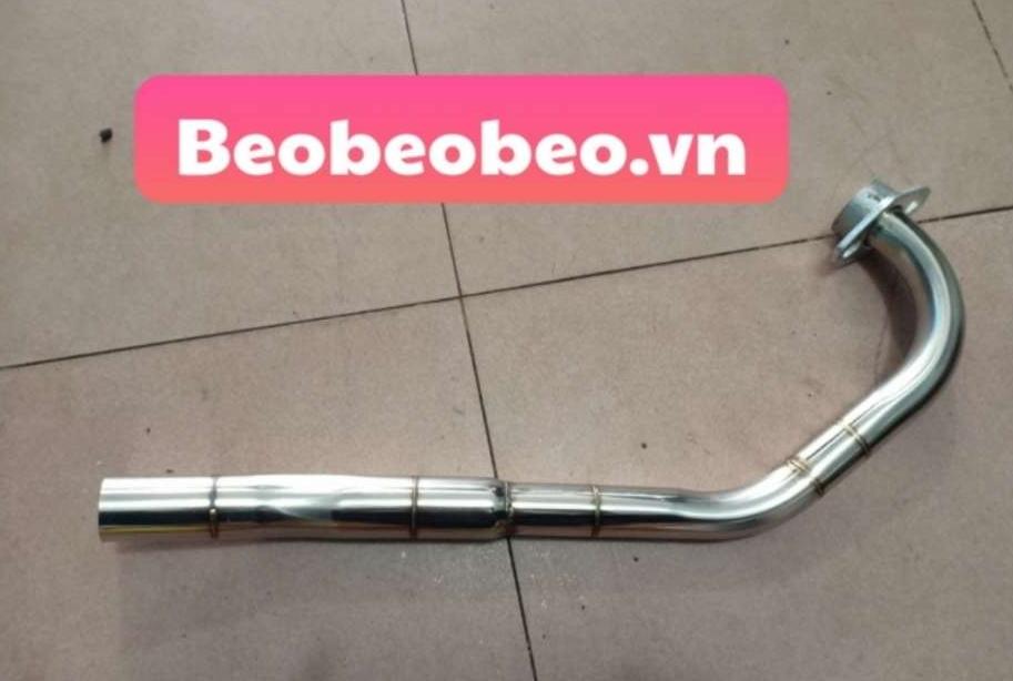 Cổ pô exciter 135 inox 304 gắn pô zin