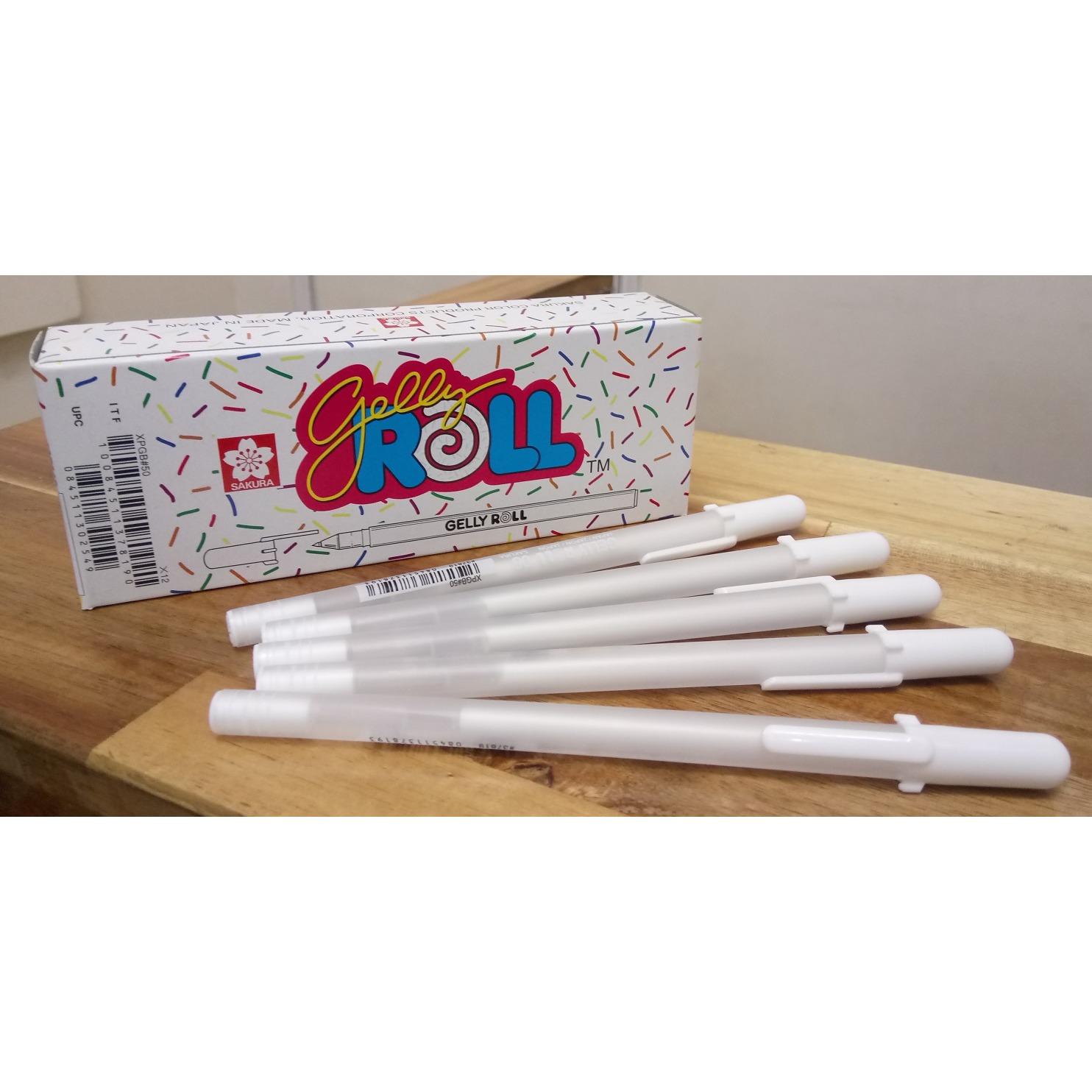 Bút trắng GellyRoll của Sakura, 08 (0.4mm)
