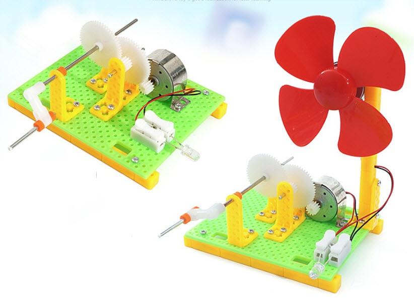 Bộ lắp ráp quạt chạy bằng máy phát điện quay tay