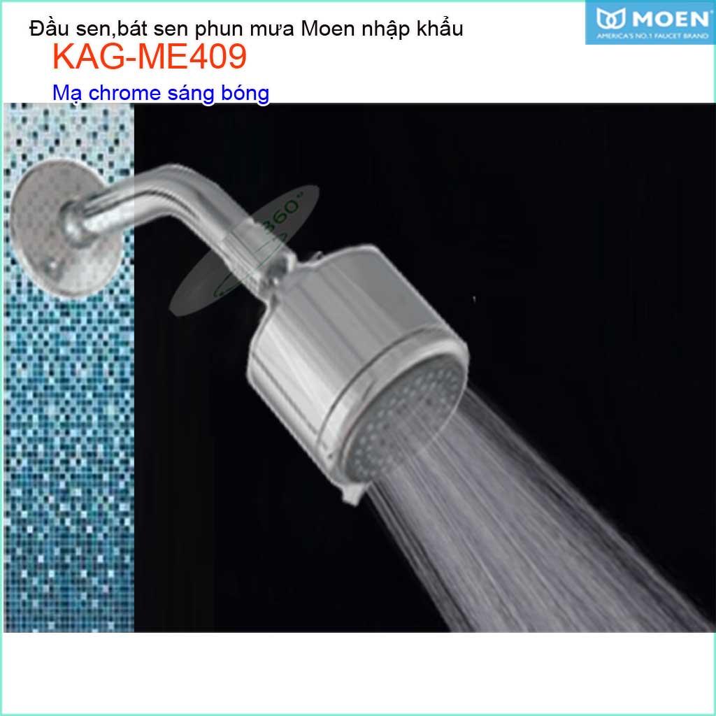 Đầu sen phun mưa Moen, bộ đầu sen âm tường KAG-ME409