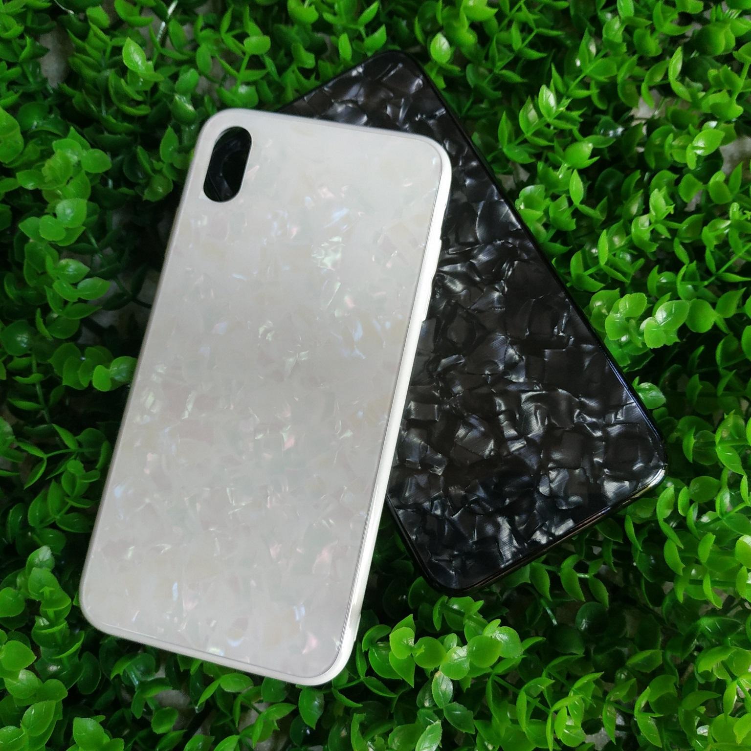 Ốp Lưng Kính 3D Vân Đá Cho iPhone XS Max (6.5 inch)