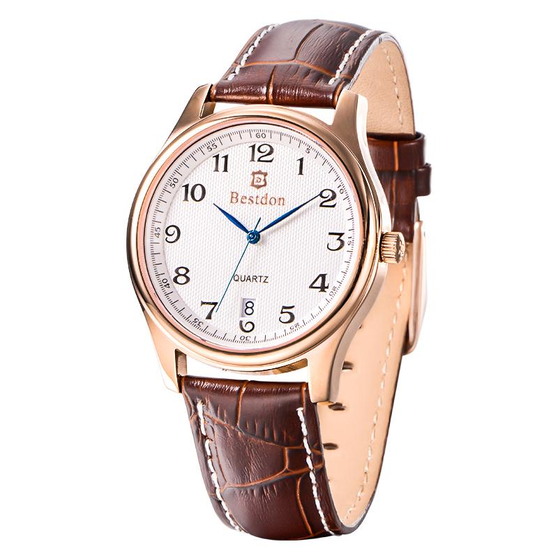 Đồng hồ nam dây da Bestdon BD9934G (Nâu)