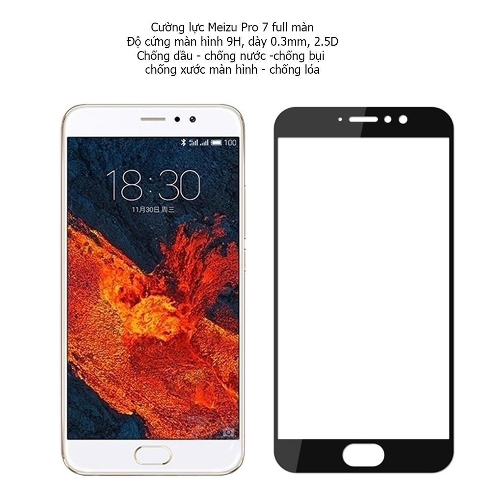 Miếng dán cường lực meizu pro 7 full màn