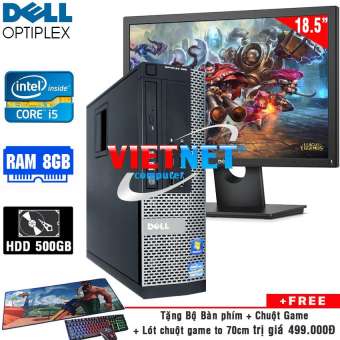 Bộ Máy tính đồng bộ Dell Optiplex 390/990 (Core i5 / 8GB / 500GB) + LCD Dell 18,5 inch. Tặng Bàn phím, chuột, miếng lót chuột
