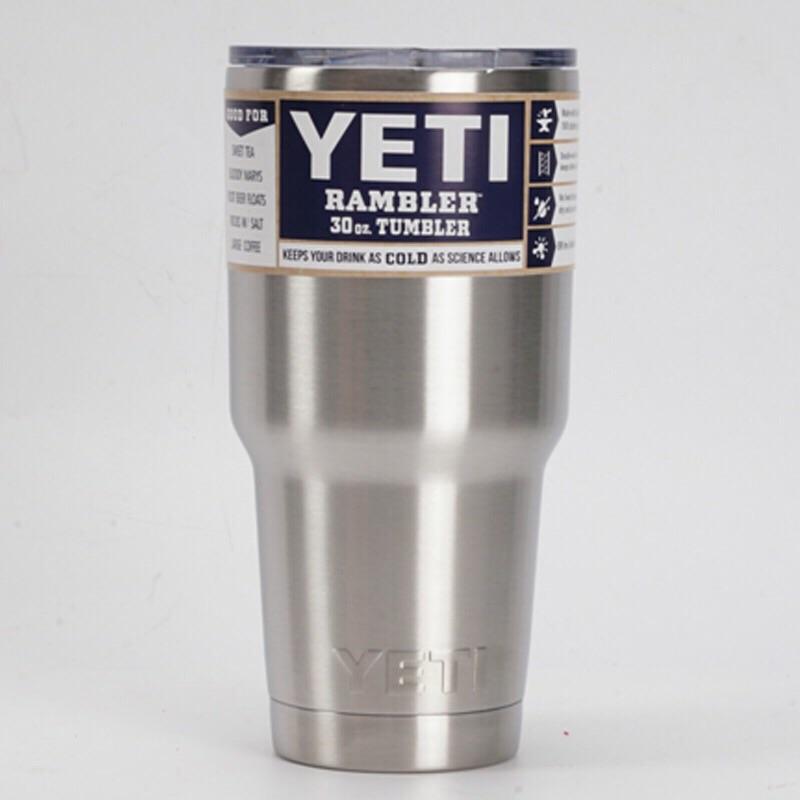 Ly giữ nhiệt Yeti bạc và 3 món phụ kiện