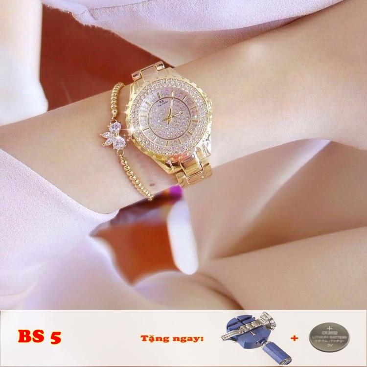Đồng hồ nữ BS BEE SISTER đính đá cao cấp BS5