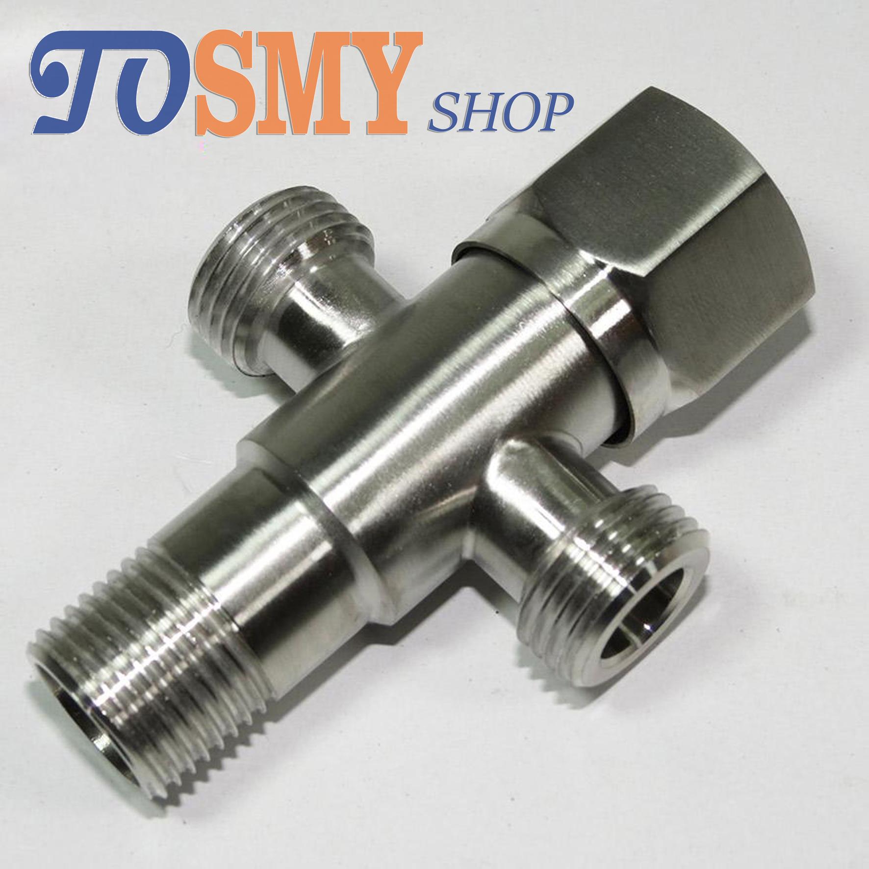 [HCM]Van T chia bồn cầu Inox SUS 304 (Bạc)