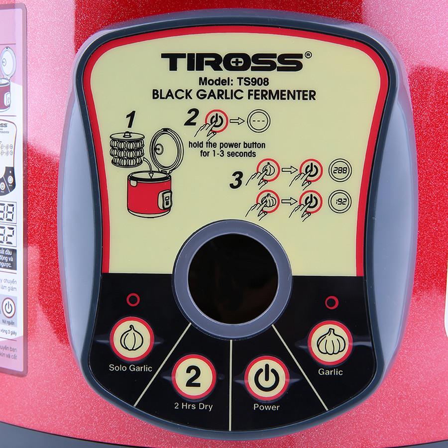 Máy làm tỏi đen gia đình Tiross TS908 (Thêm nút sây khô 2 giờ) (Đỏ)