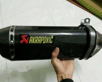 Lon Pô Akrapovic cacbon siêu bền giá rẽ
