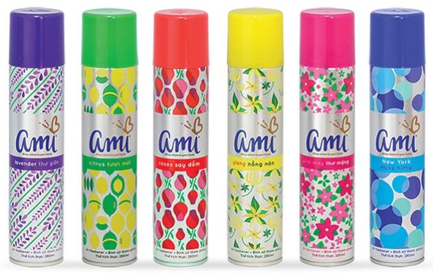 Bình xịt phòng Ami Pink May thơ mộng 280ml
