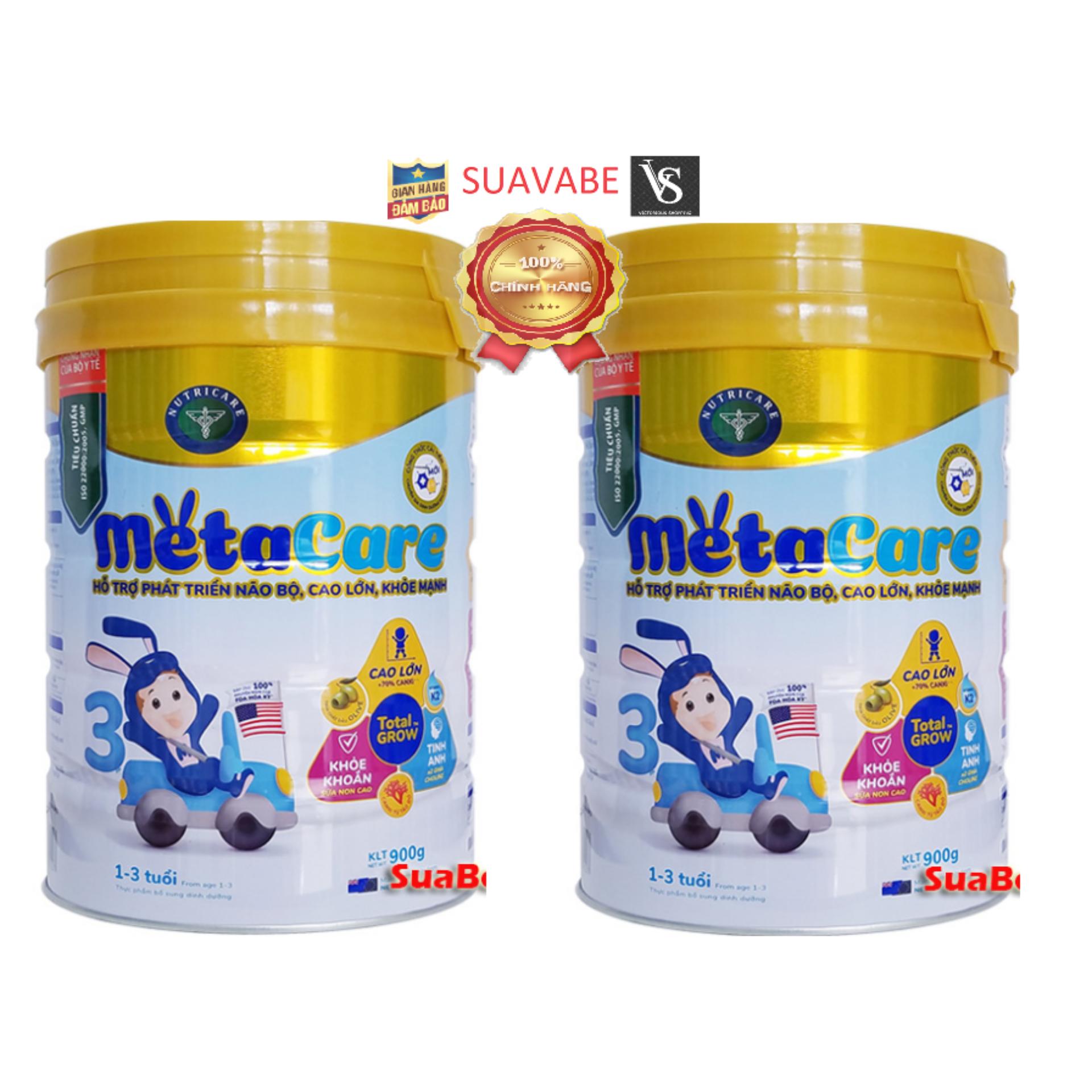 Bộ 2 Sữa Meta Care 3 Nutricare 900g