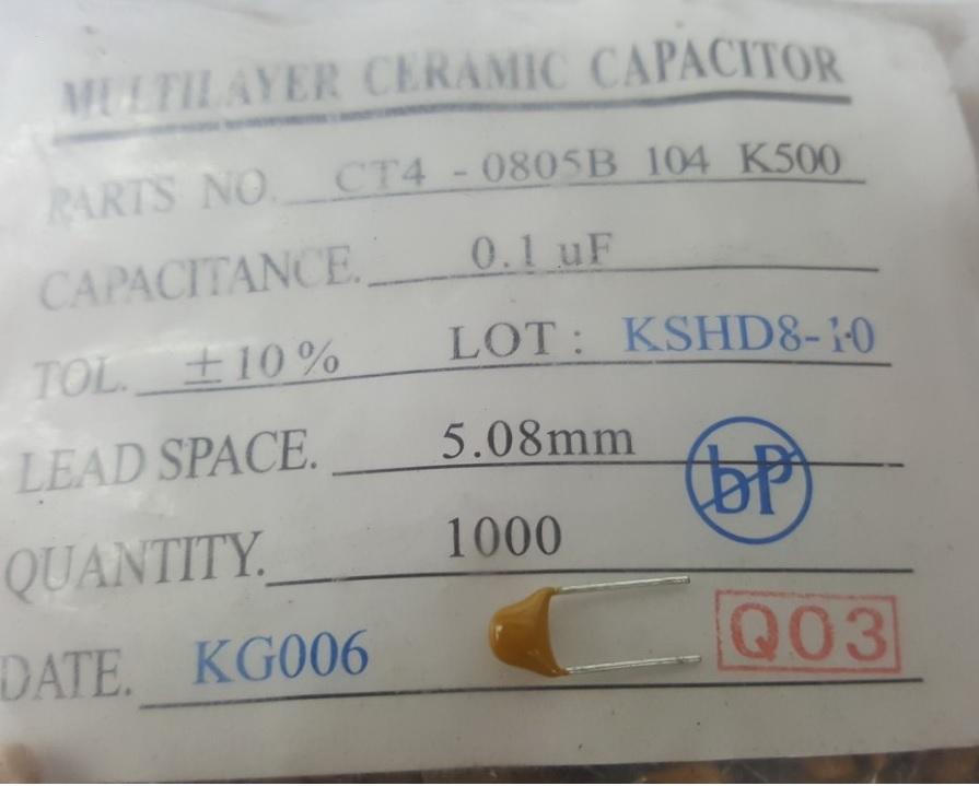 Combo 50 tụ gốm 104 0.1uF