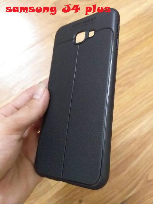 Ốp Lưng Dẻo Giả da hiệu Auto Forcus Dành Cho SS Galaxy J4 Plus(2018)