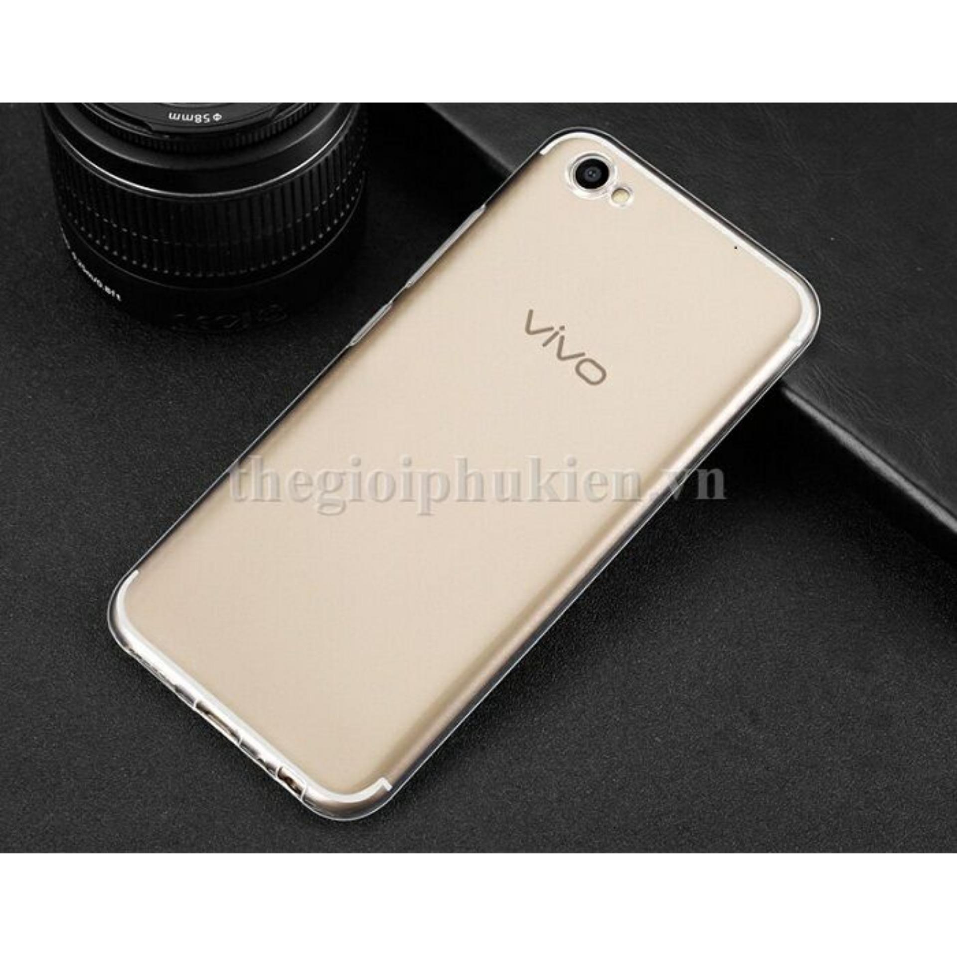 Ốp silicon cho Vivo V5 (Trắng trong suốt)