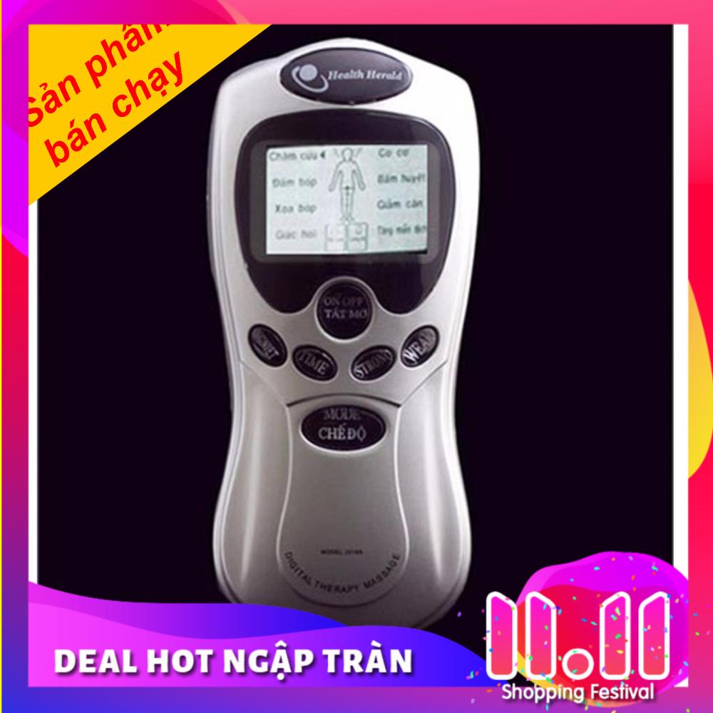 Máy Mát Xa (Massage) Điện Châm Trị Liệu Châm Cứu 4 Miếng Dán