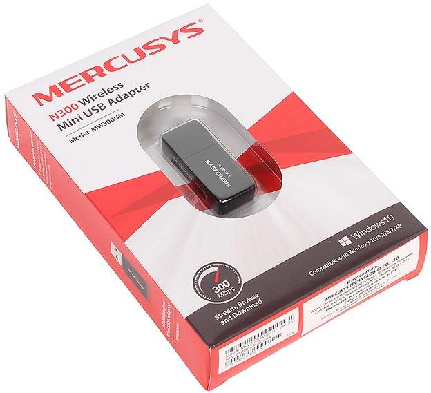 Bộ Thu Wireless Mercusys MW300UM USB Chuẩn N 300Mbps