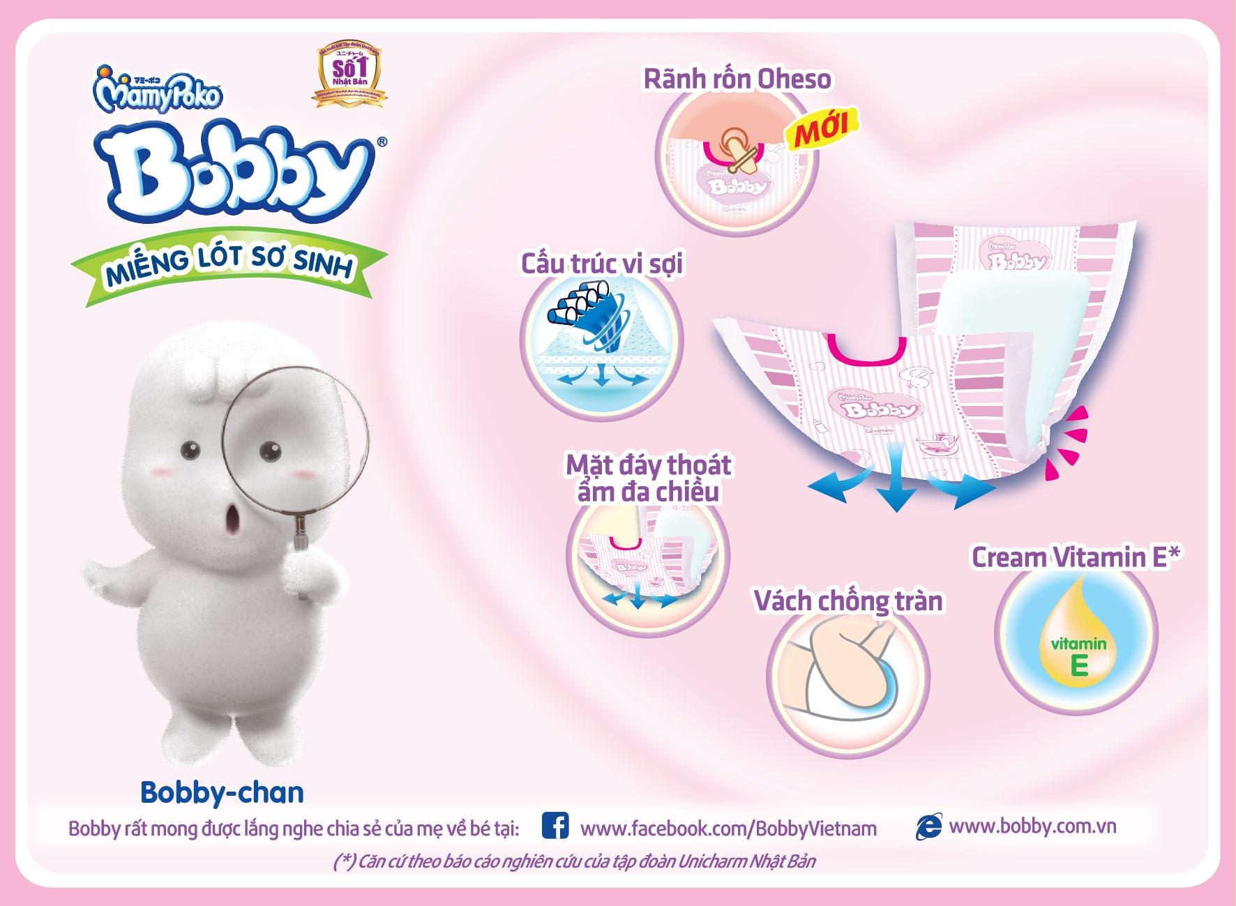 [HCM]Tã quần bobby size L (9-13kg) 20 miếng