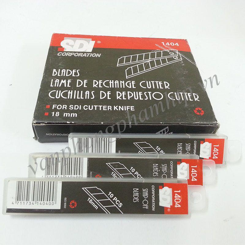 Hộp 10 lưỡi dao rọc giấy chuyên dụng SD1404 COMBO 2