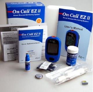Máy đo đường huyết acon oncall plus ez ii  kèm 25 que và 25 kim lấy máu - ảnh sản phẩm 2